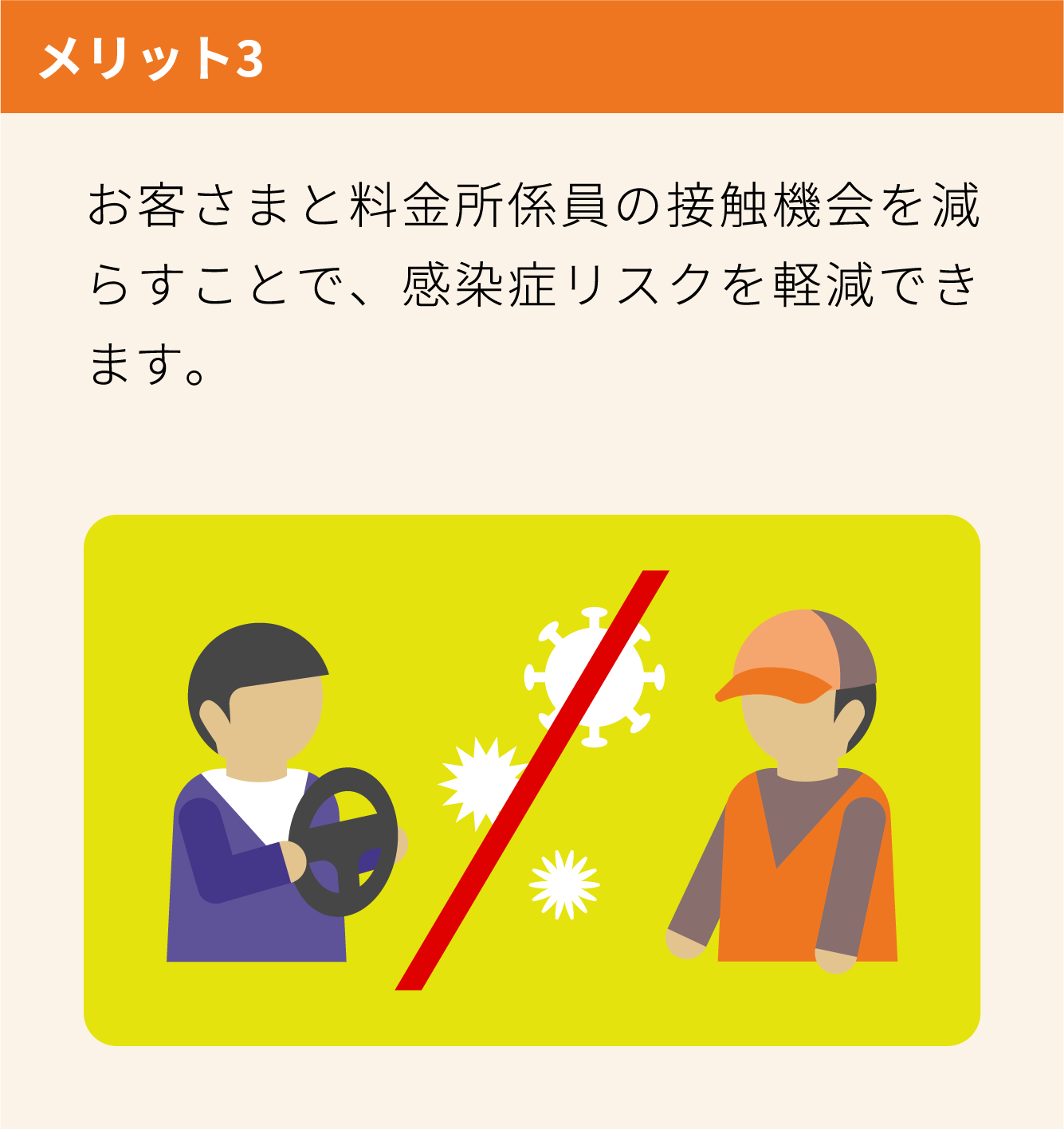 ETC専用料金所のメリット③